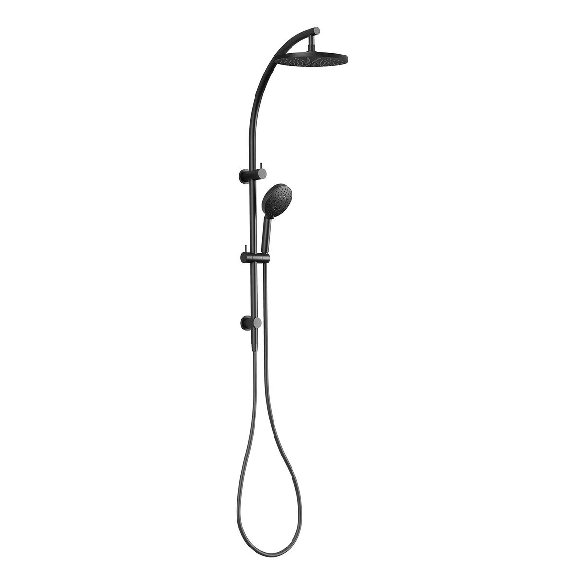 Vivid Twin Shower - Matte Black