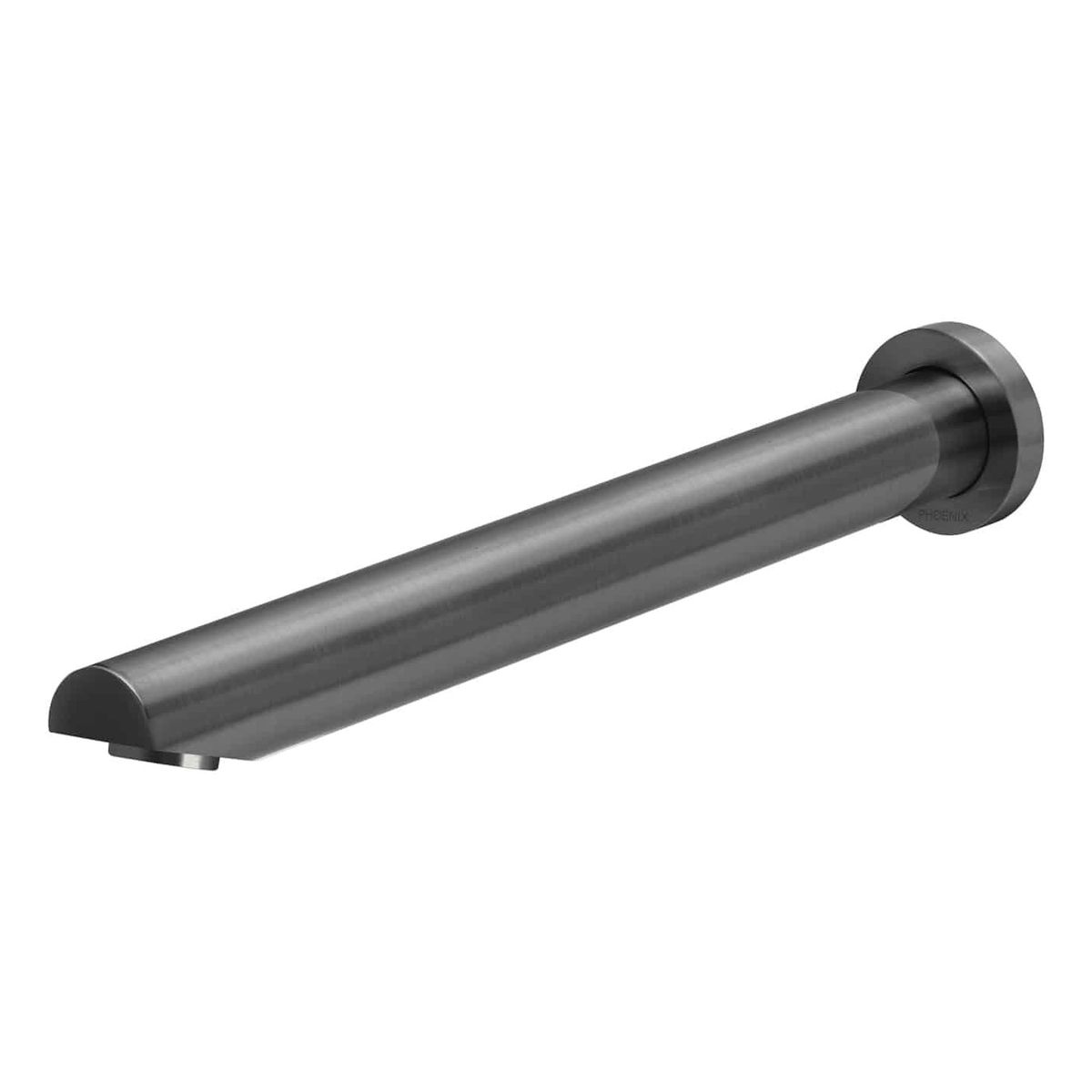 Vivid Wall Bath Outlet 32 x 300mm Angled - Brushed Carbon
