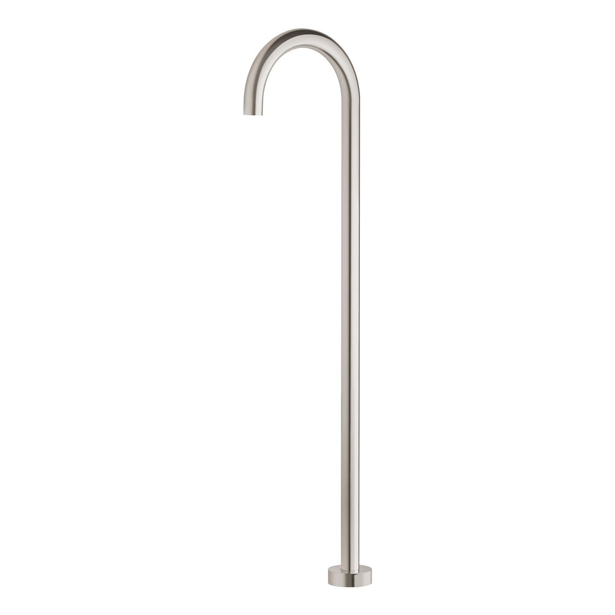 Vivid Floor Mounted Bath Outlet 940mm - Brushed Nickel