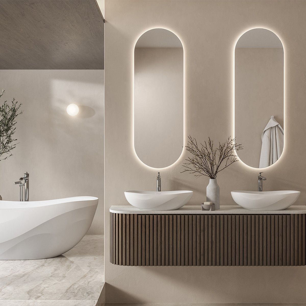 Victoria + Albert Seros 55 Basin, Gloss White