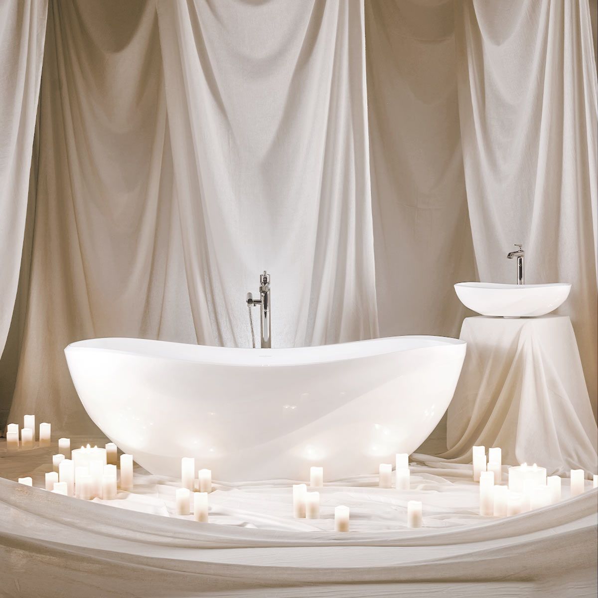 Victoria + Albert Seros 55 Basin, Gloss White