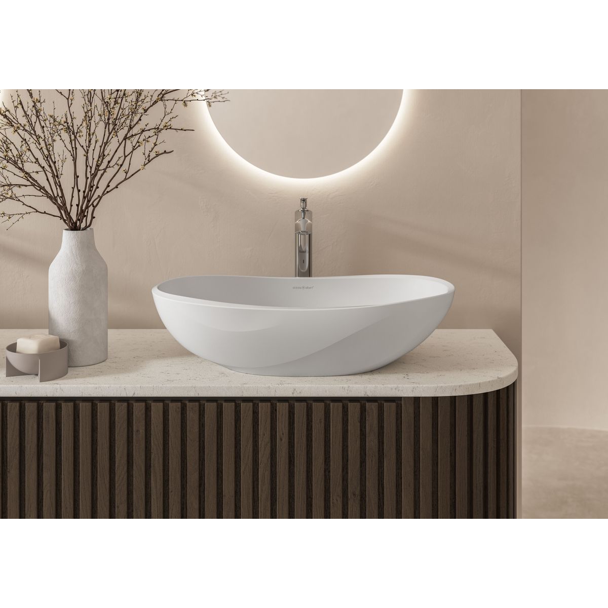 Victoria + Albert Seros 55 Basin, Matte White