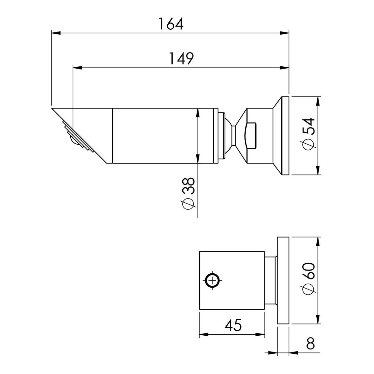 Vivid Pin Lever Shower Set 15mm Extended Spindles