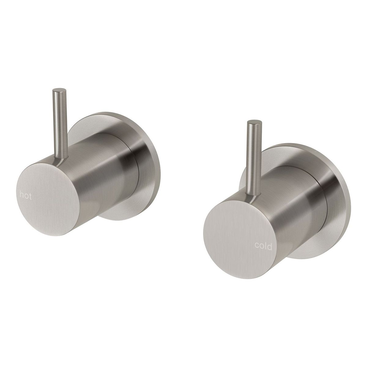 Vivid Slimline Wall Top Assemblies - Brushed Nickel, Lead Free