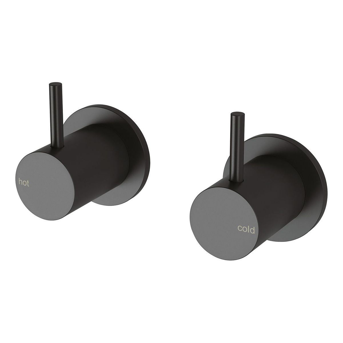 Vivid Slimline Wall Top Assemblies, Lead Free - Matte Black