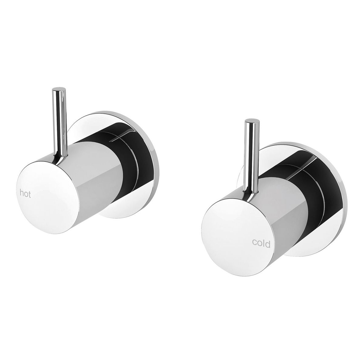 Vivid Slimline Wall Top Assemblies 15mm Extended Spindles - Chrome, Lead Free