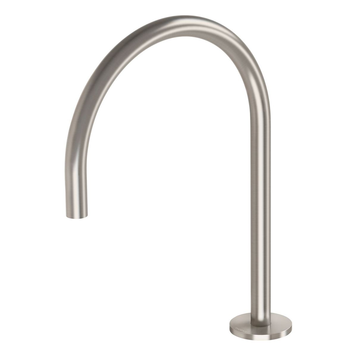 Vivid Slimline Hob Sink Outlet 220mm Gooseneck - Brushed Nickel - Lead Free
