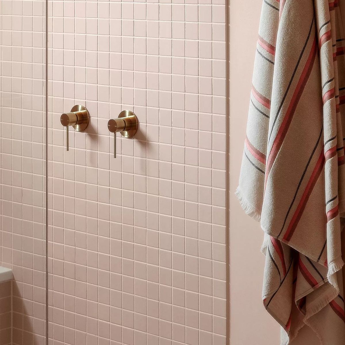 Vivid Slimline SwitchMix Shower/Wall Mixer, Brushed Gold