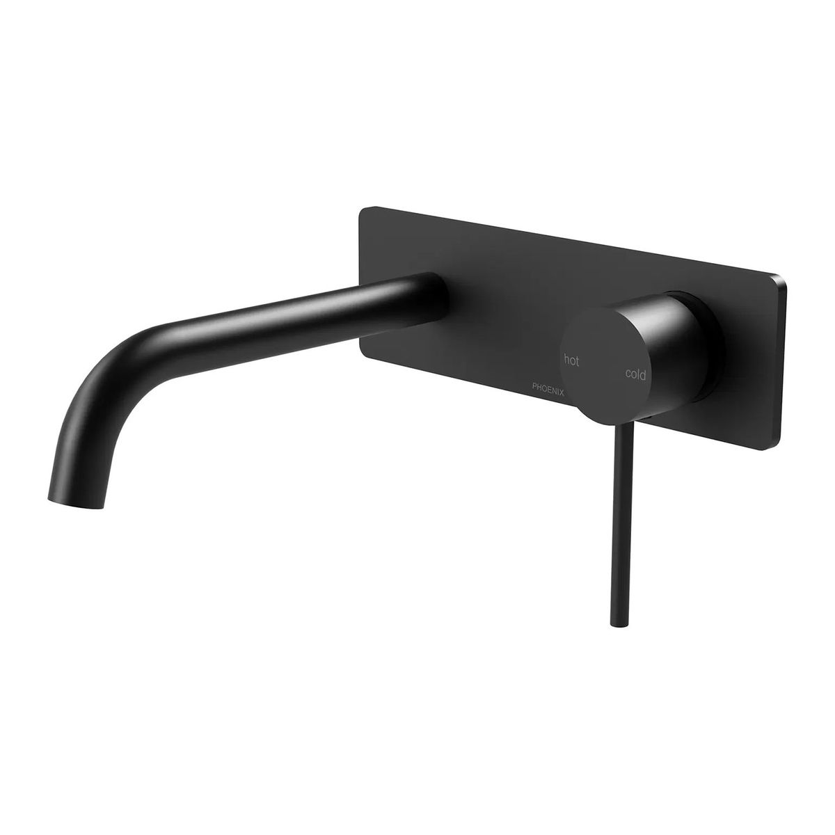Vivid Slimline SwitchMix Wall Basin/Bath Mixer Set 180mm, Matte Black