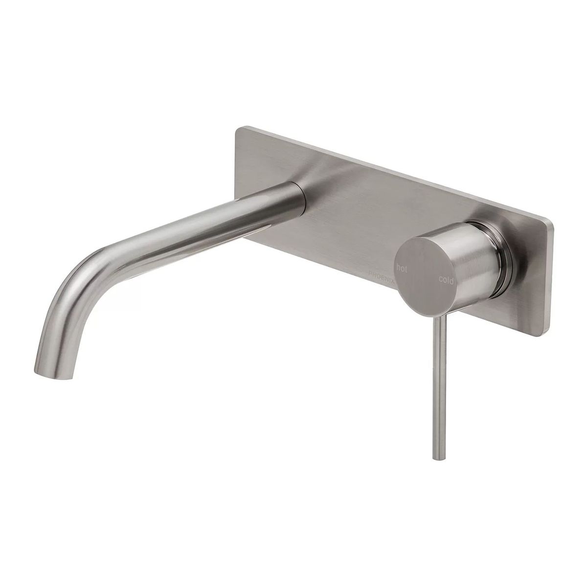 Vivid Slimline SwitchMix Wall Basin/Bath Mixer Set 180mm, Brushed Nickel - Lead Free