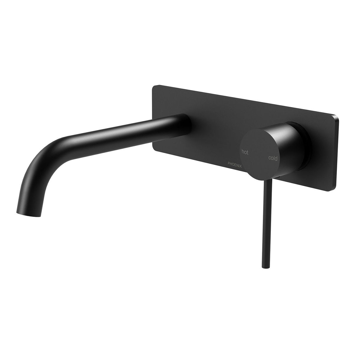 Vivid Slimline SwitchMix Wall Basin / Bath Mixer Set 180mm Fit-Off Kit, Lead Free - Matte Black