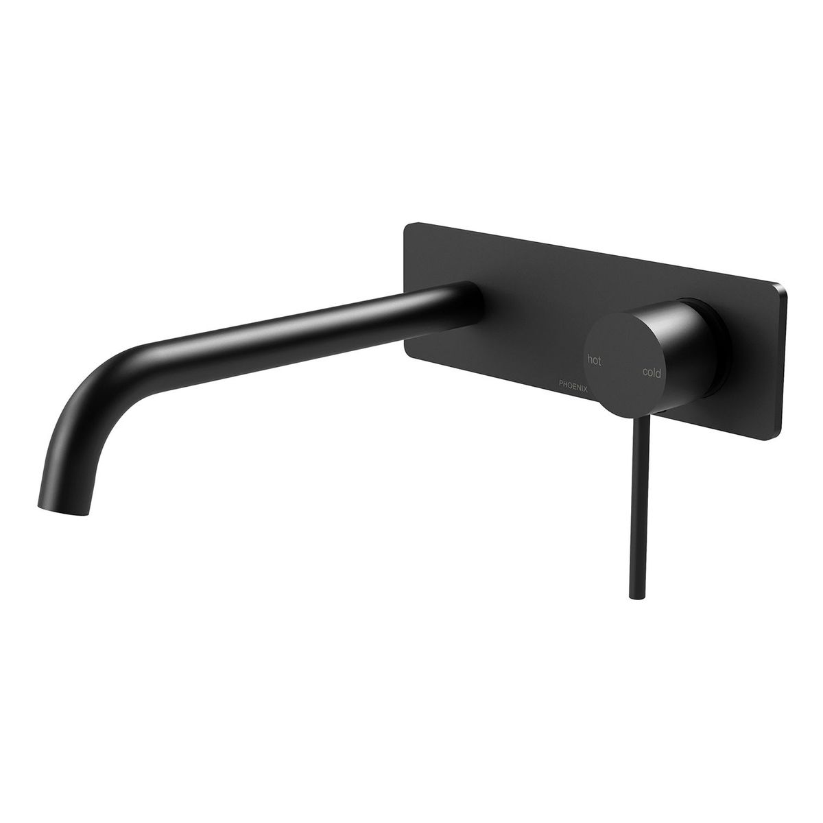Vivid Slimline SwitchMix Wall Basin / Bath Mixer Set 230mm Fit-Off Kit - Matte Black