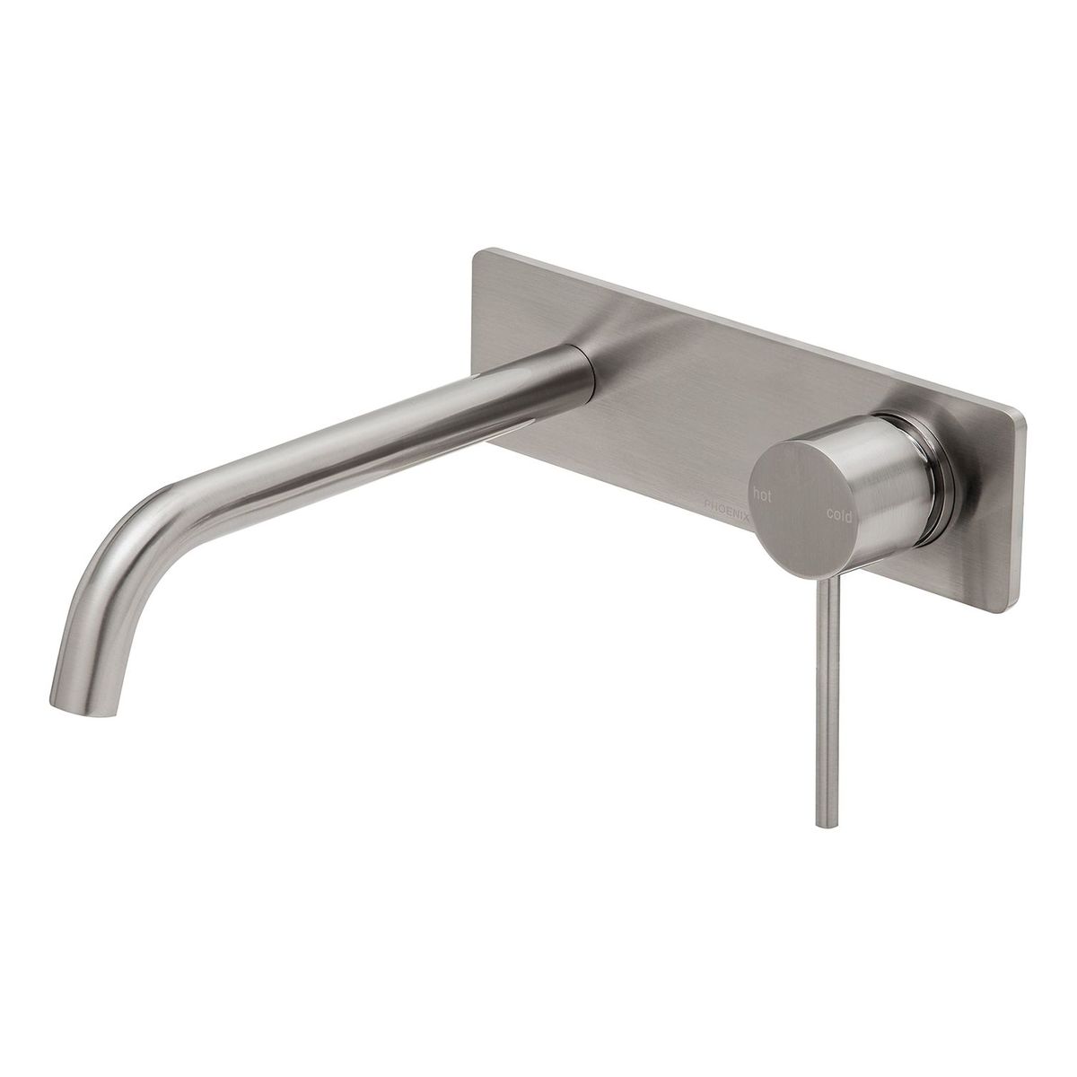 Phoenix Vivid Slimline SwitchMix Wall Basin/Bath Mixer Set 230mm (Fit-Off Kit Only), Lead Free, Brushed Nickel