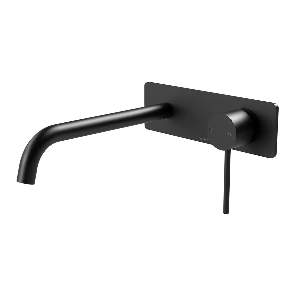 Vivid Slimline SwitchMix Wall Basin/Bath Mixer Set 230mm, Matte Black, Lead Free