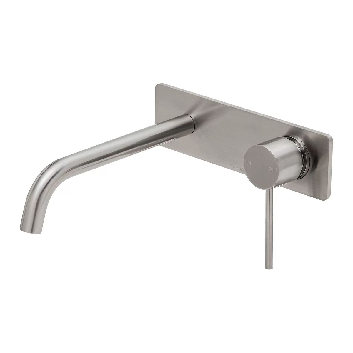 Vivid Slimline SwitchMix Wall Basin/Bath Mixer Set 230mm, Brushed Nickel, Lead Free