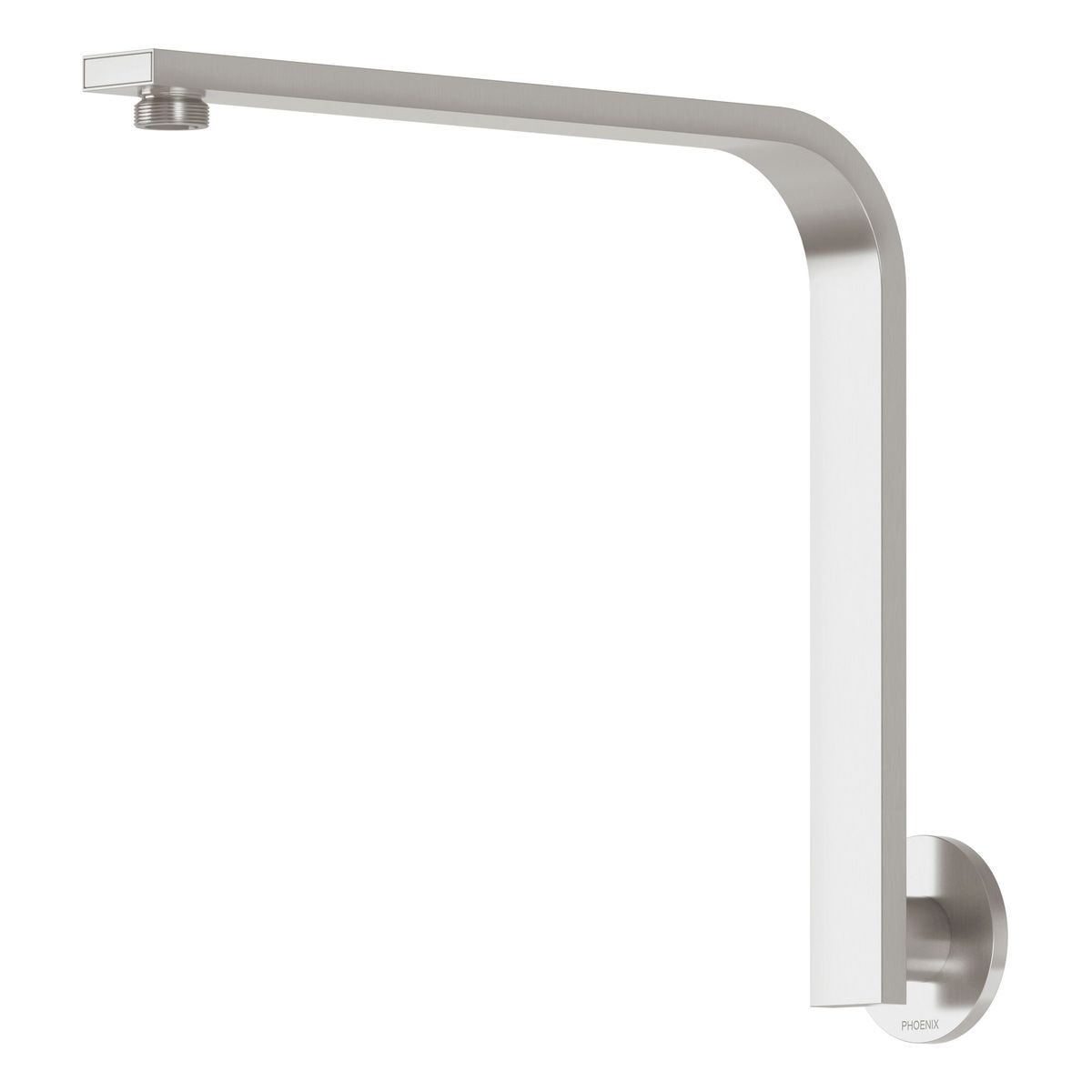 Vivid Slimline High-Rise Shower Arm Round Plate - Brushed Nickel