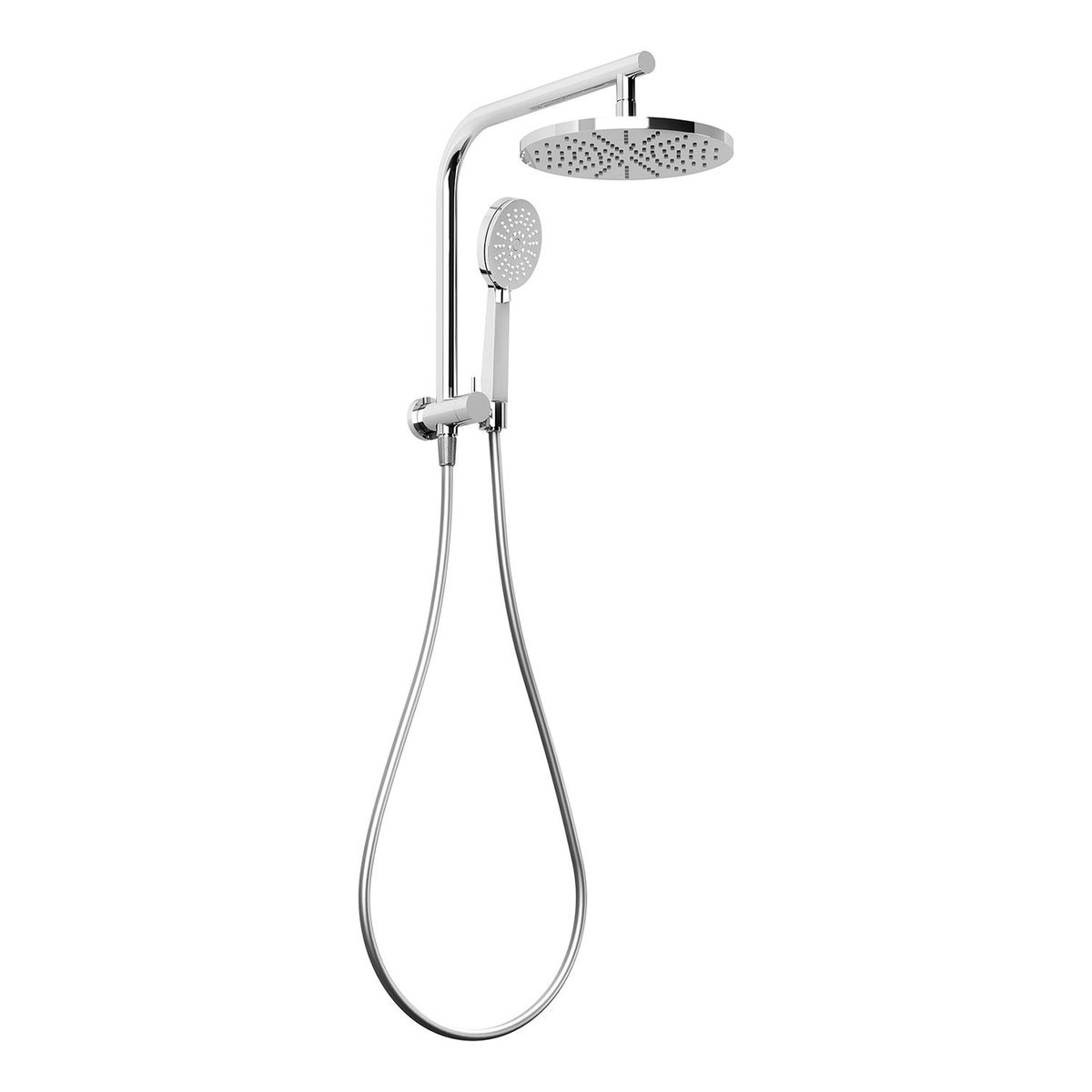 Vivid Slimline Compact Twin Shower - Chrome