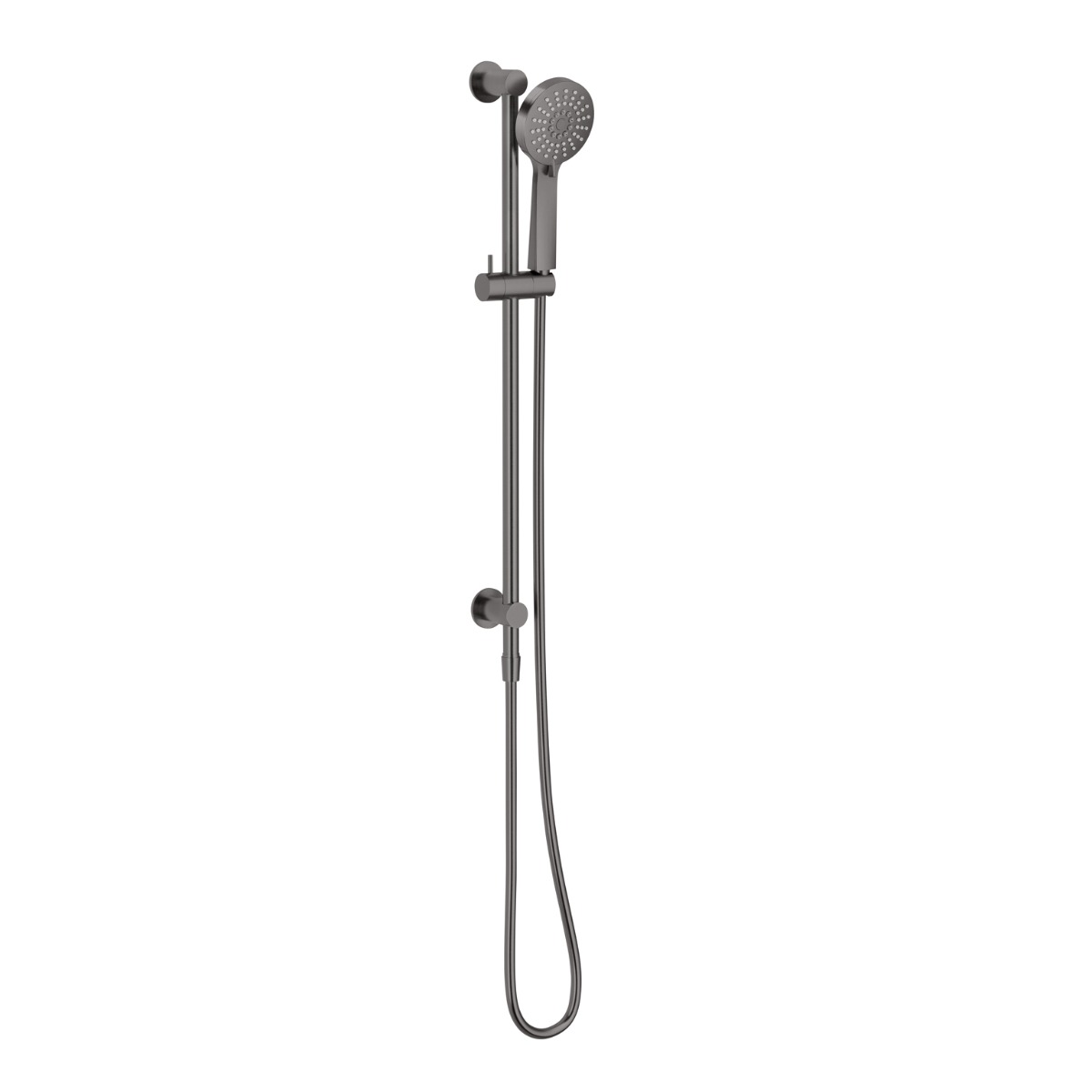 Vivid Slimline Water Through Rail Hand Shower - Brushed Carbon