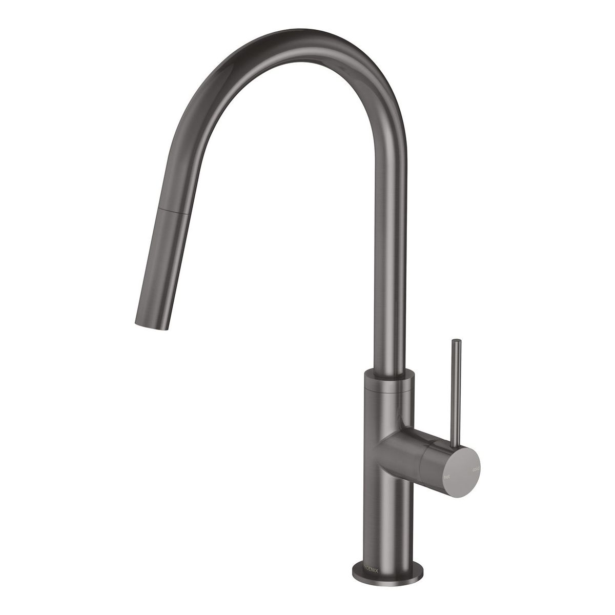 Vivid Slimline Pull Out Sink Mixer 200mm, Lead Free - Brushed Carbon