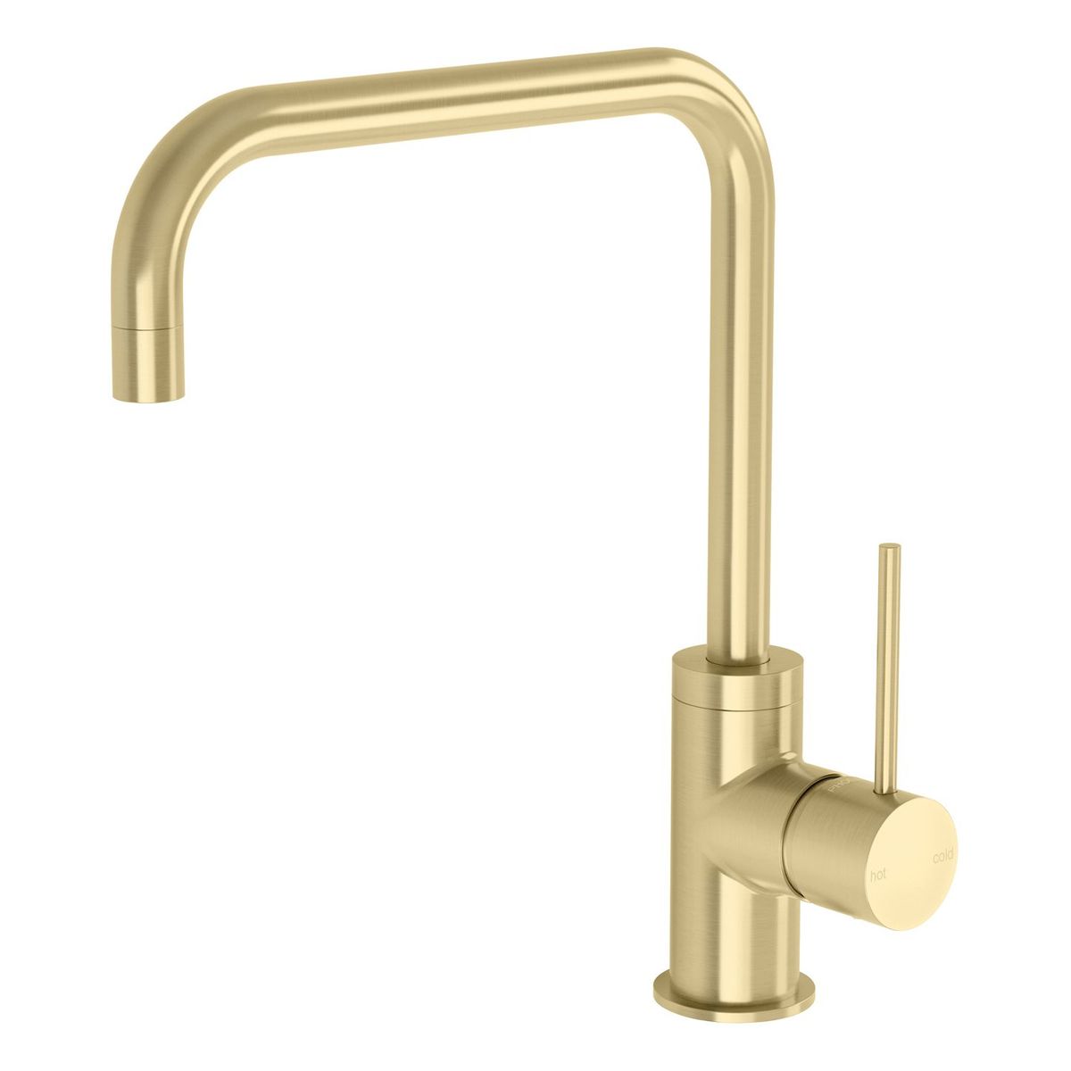 Vivid Slimline Sink Mixer 220mm Squareline - Brushed Gold