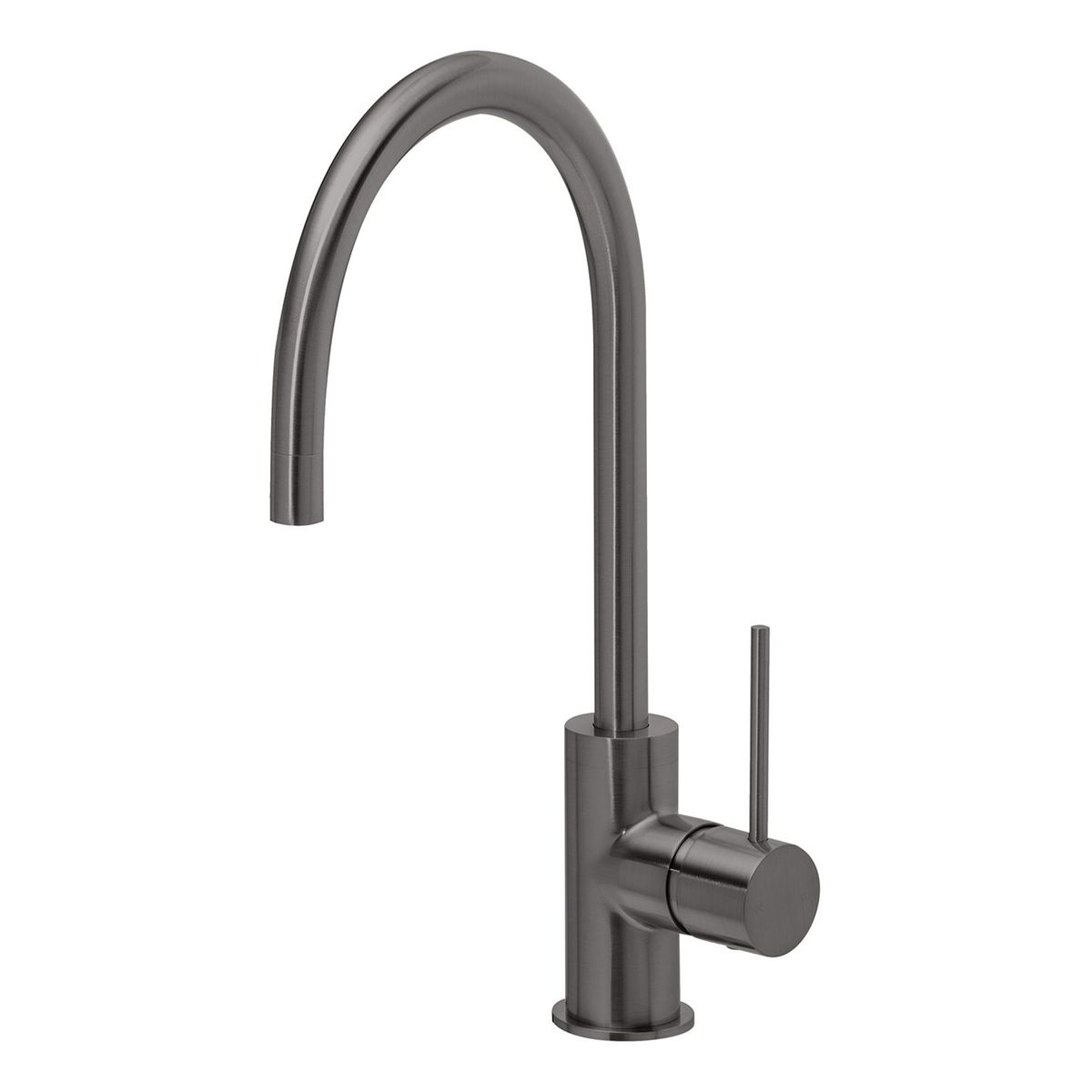 Vivid Slimline Sink Mixer 220mm Gooseneck, Lead Free - Brushed Carbon