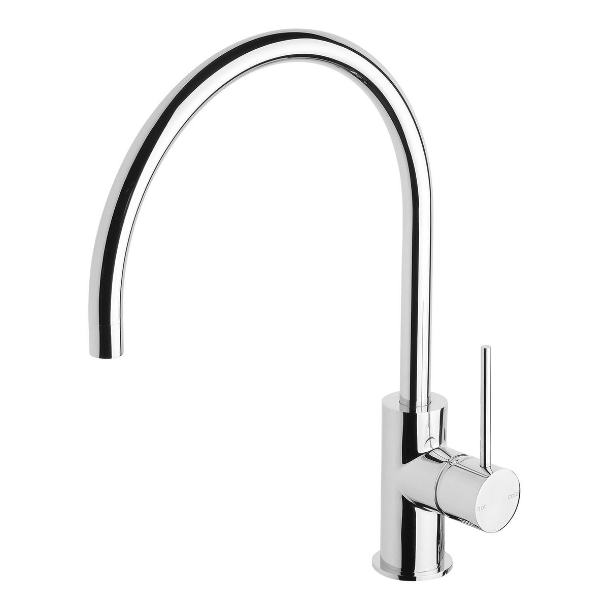 Vivid Slimline Sink Mixer 220mm Gooseneck - Chrome - Lead Free