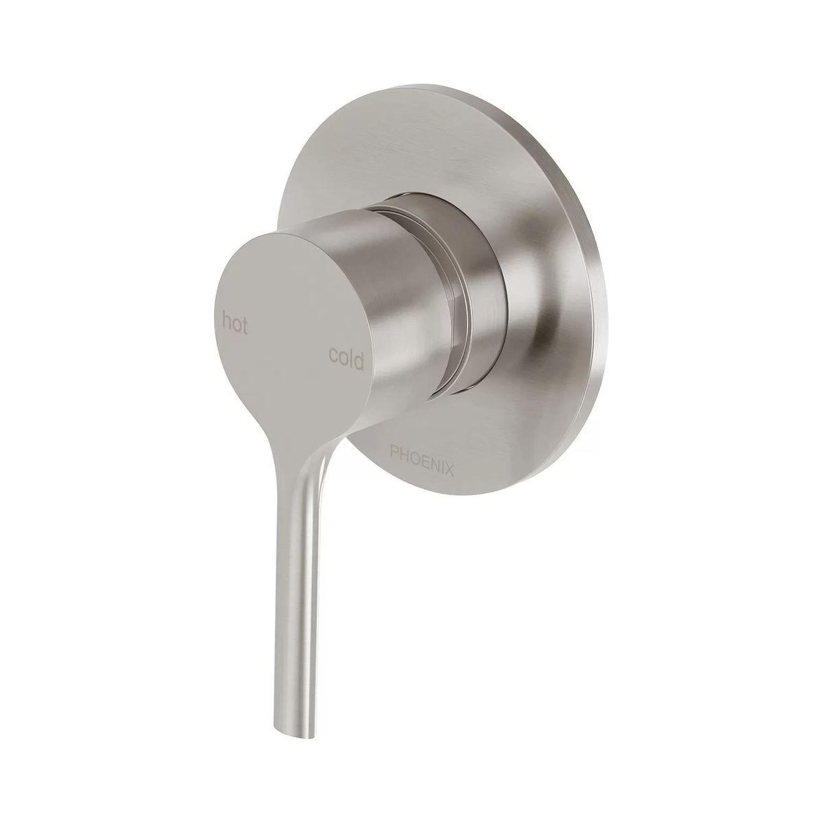 Vivid Slimline Oval SwitchMix Shower/Wall Mixer, Brushed Nickel