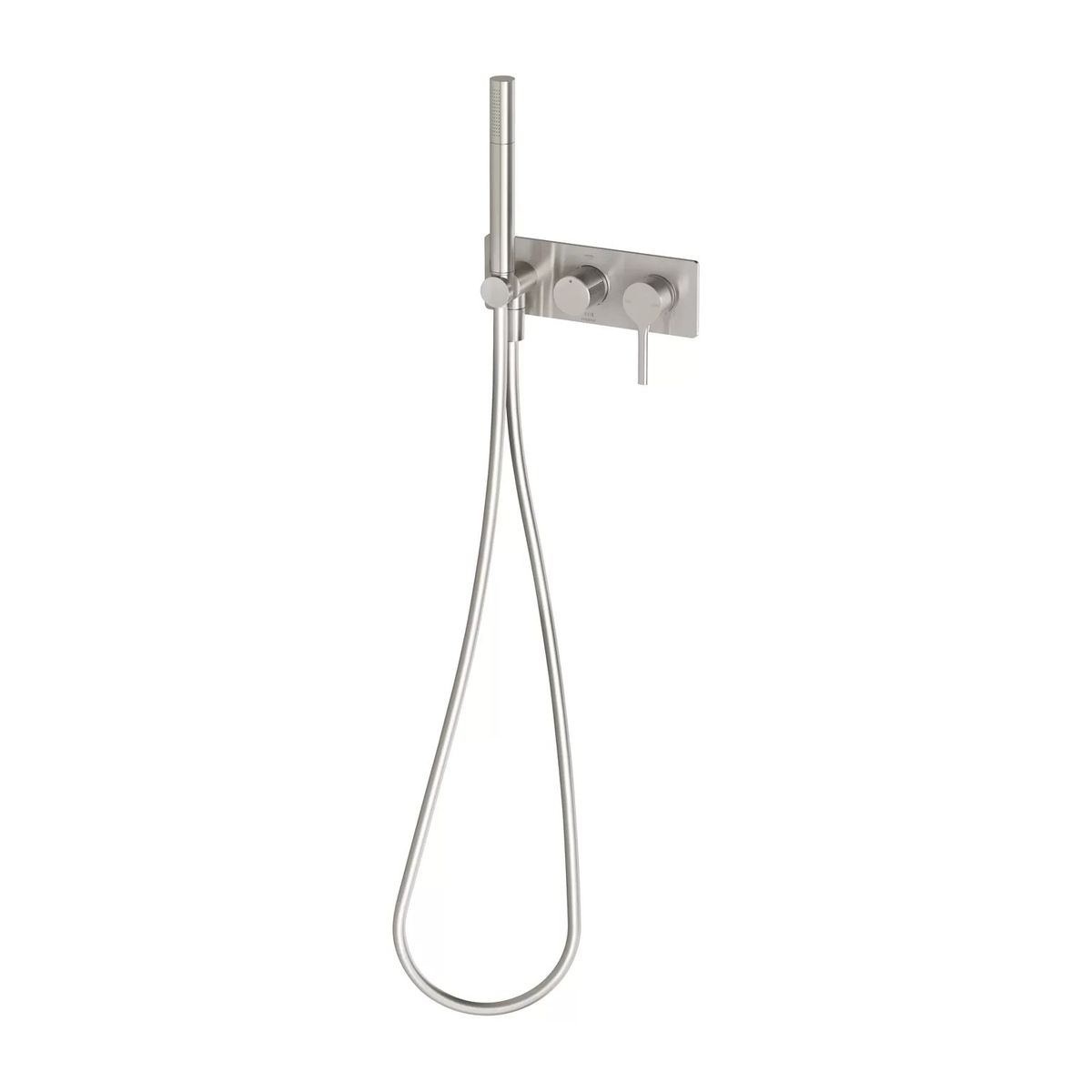 Vivid Slimline Oval Wall Shower System, Brushed Nickel