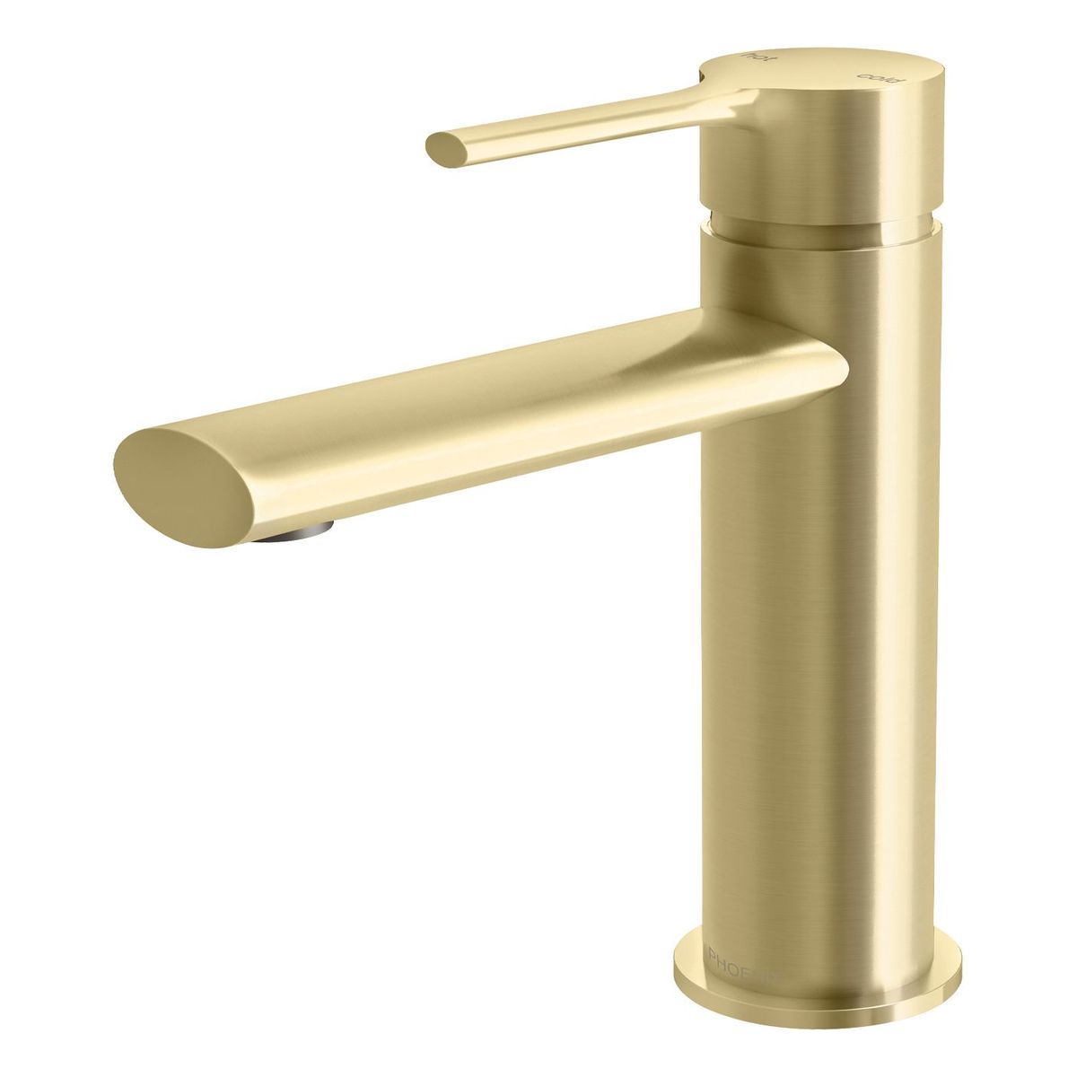 Vivid Slimline Oval Basin Mixer - Brushed Gold