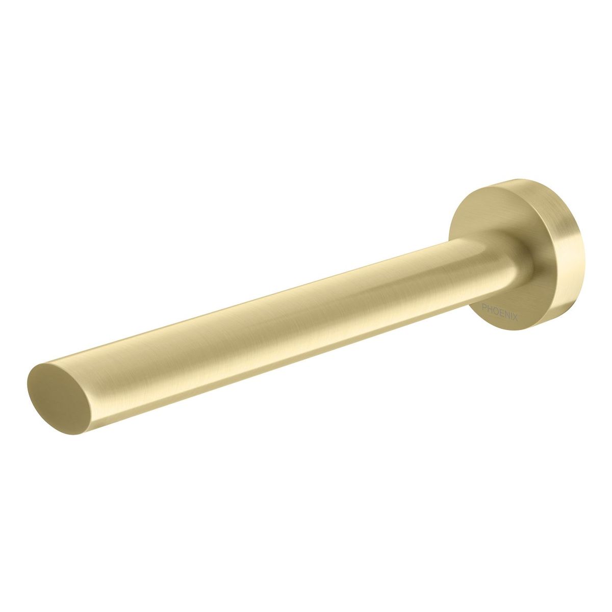 Vivid Slimline Oval Wall Basin Outlet 180mm - Brushed Gold