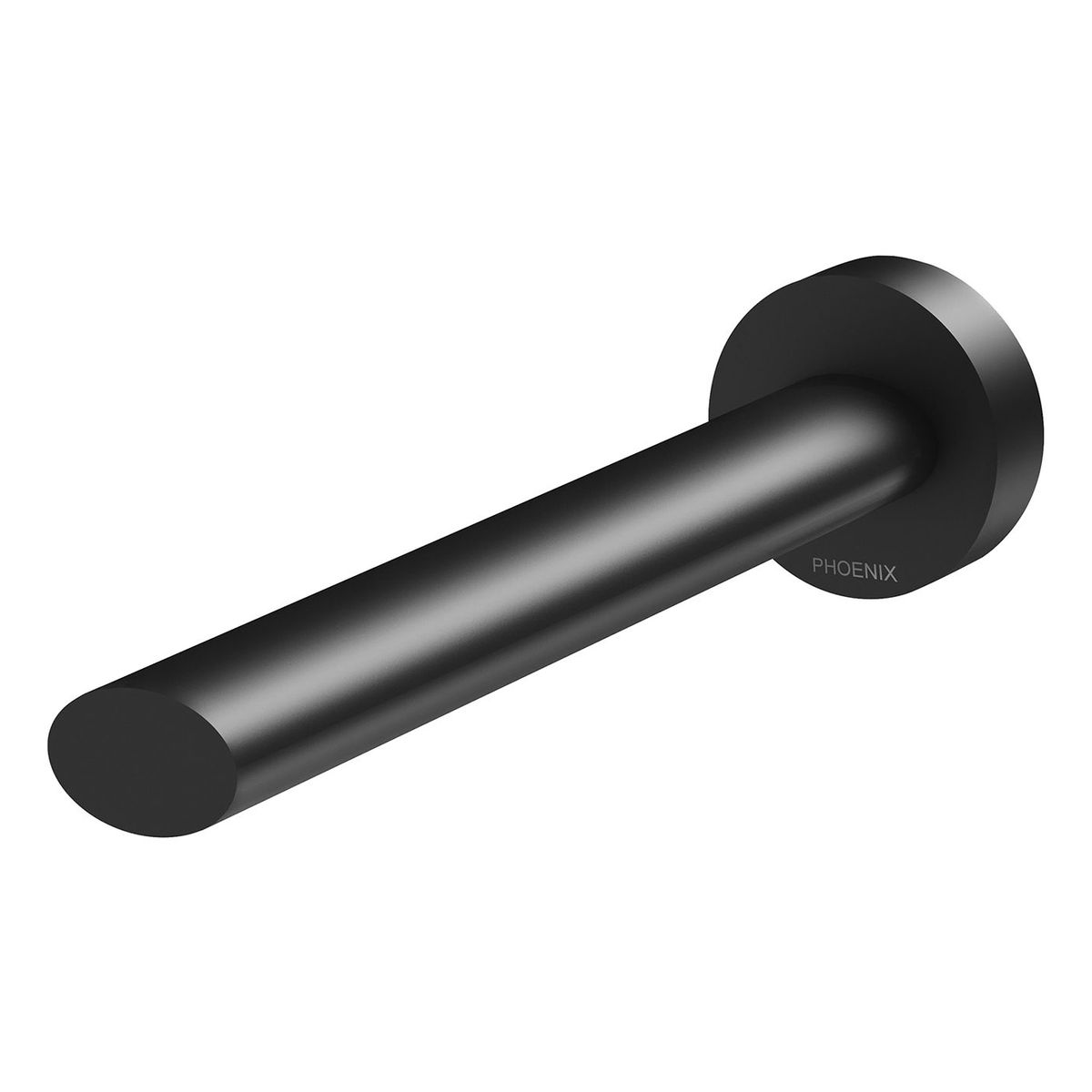 Vivid Slimline Oval Wall Bath Outlet 180mm - Matte Black