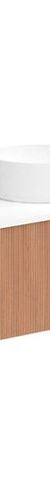 Waverley 1500mm Tasmanian Oak Woodmatt Wall Hung Cabinet, Centre Bowl