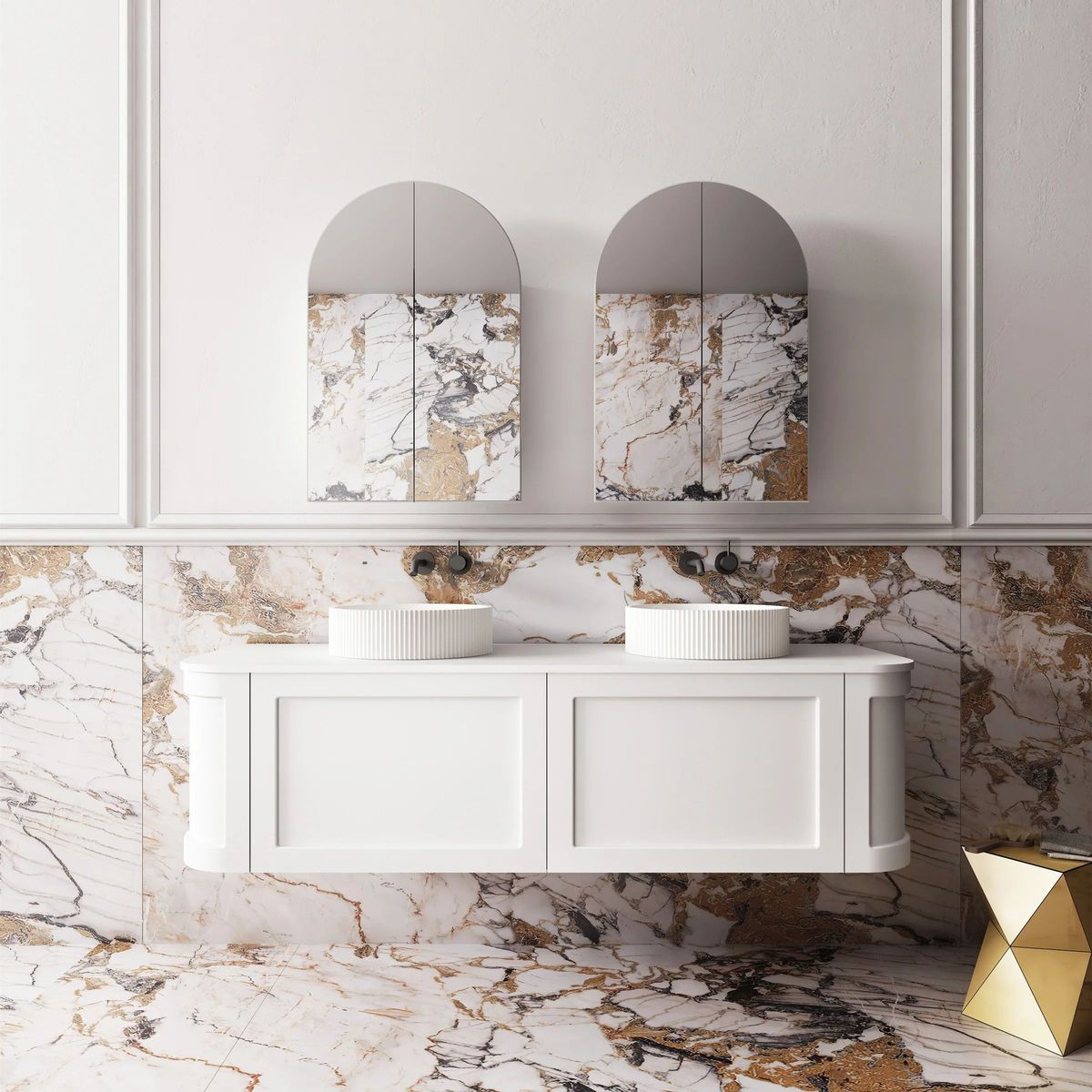 Westminster 1500mm Wall Hung Vanity in Matte White