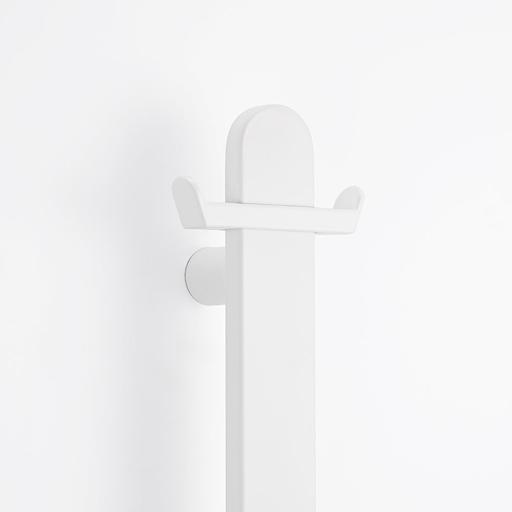 Radiant Heated Vertical Flat Bar Towel Rail 50 x 930mm - Matte White