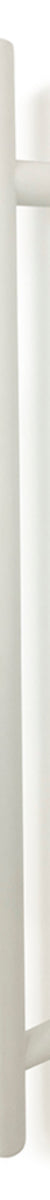 Vertical Single Heated Towel Bar - Matt White
