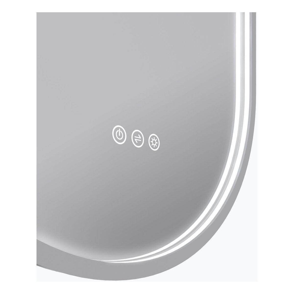 Euro Mirror KAPSEL - White - 500mm x 1000mm LED Mirror