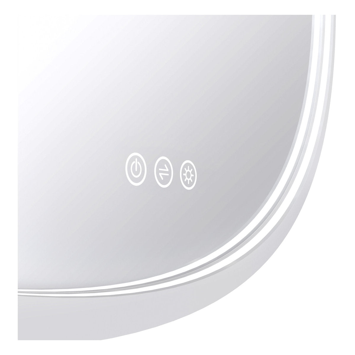 Euro Mirror OLEK - White - 600mm LED Mirror