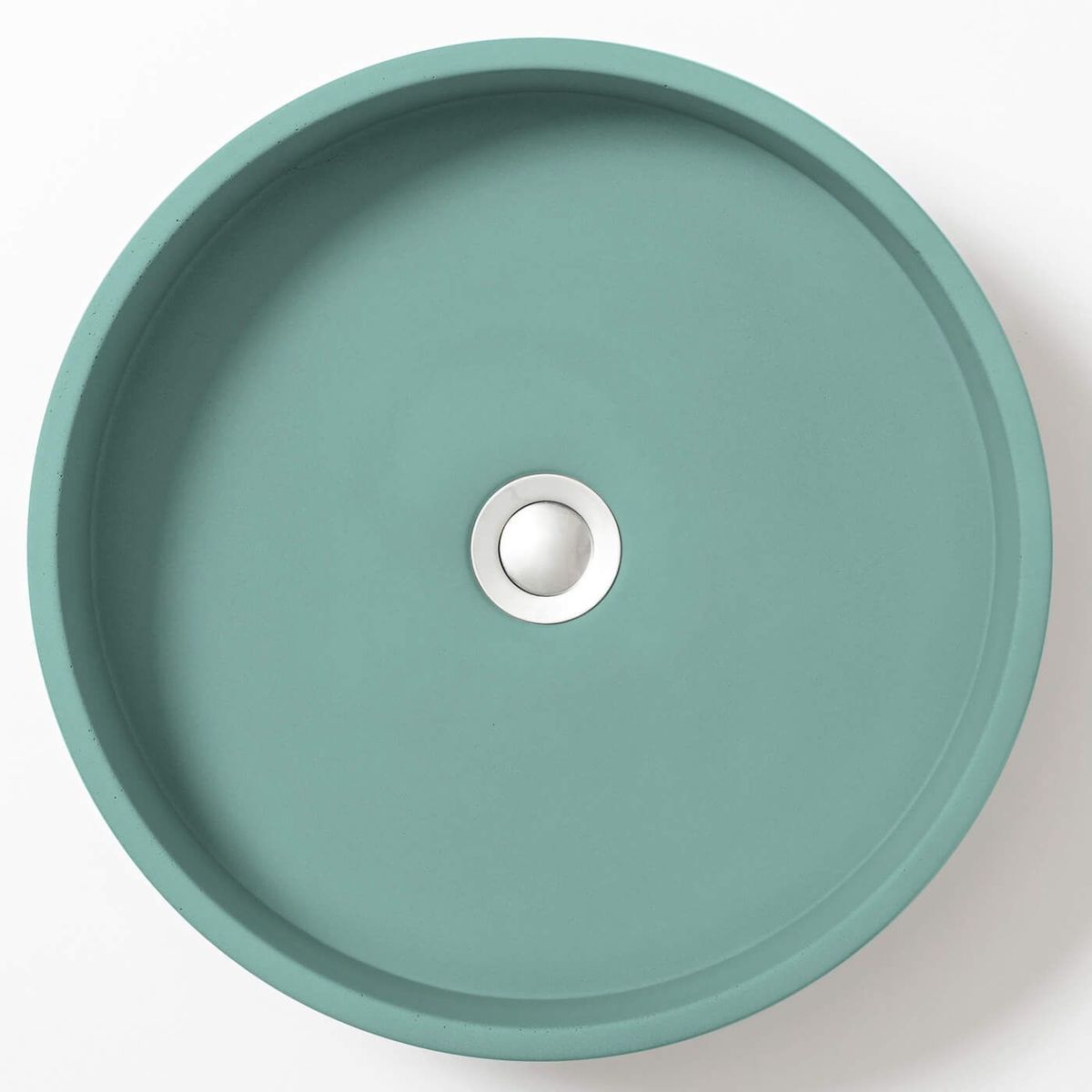 Wirli Cylinder Concrete Wall Mount Basin - Aqua