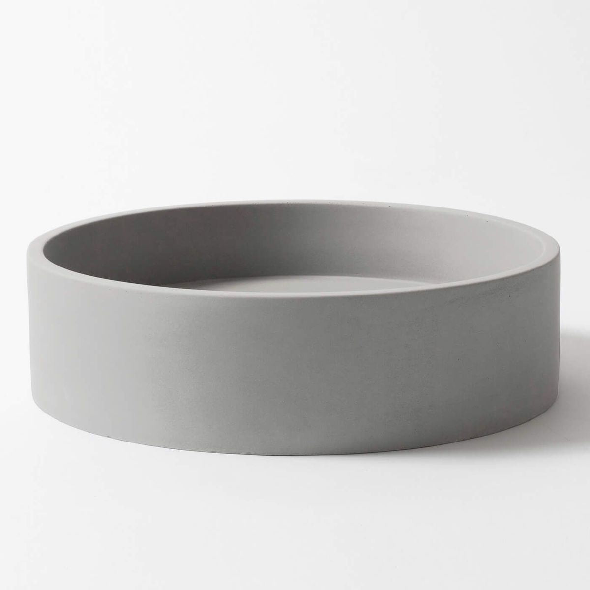Wirli Cylinder Concrete Wall Mount Basin - Light Grey