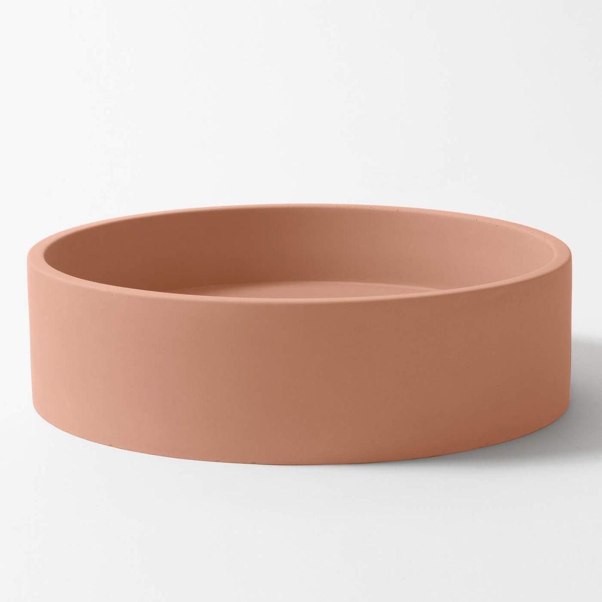 Wirli Cylinder Concrete Wall Mount Basin - Rose