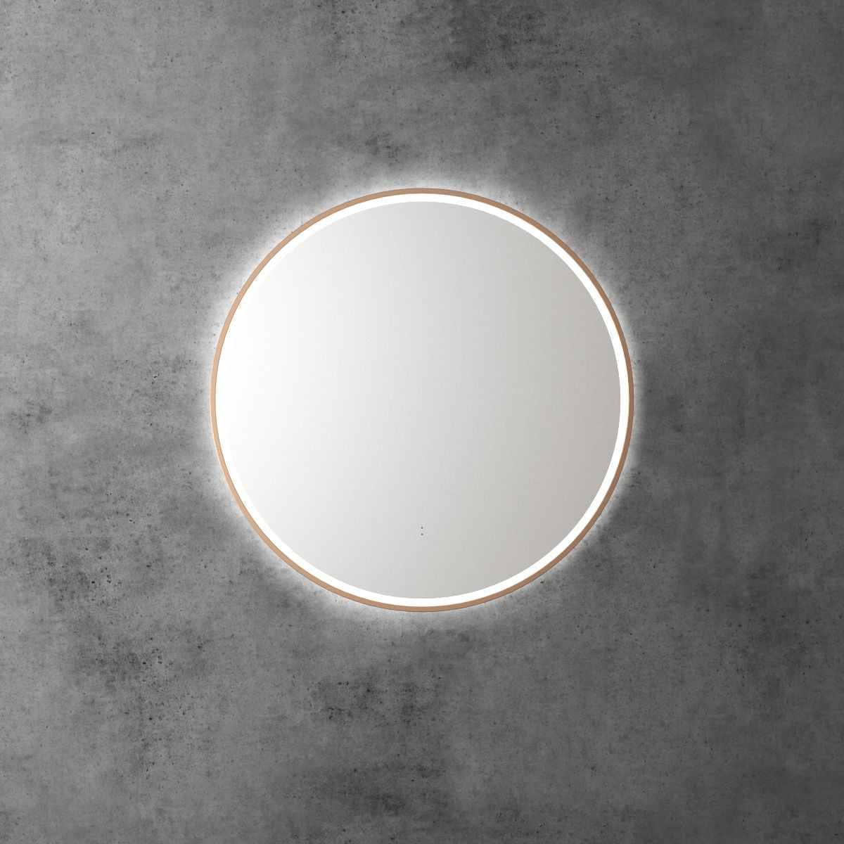 Windsor Round LED Mirror 703x703x36mm - Brushed Nickel