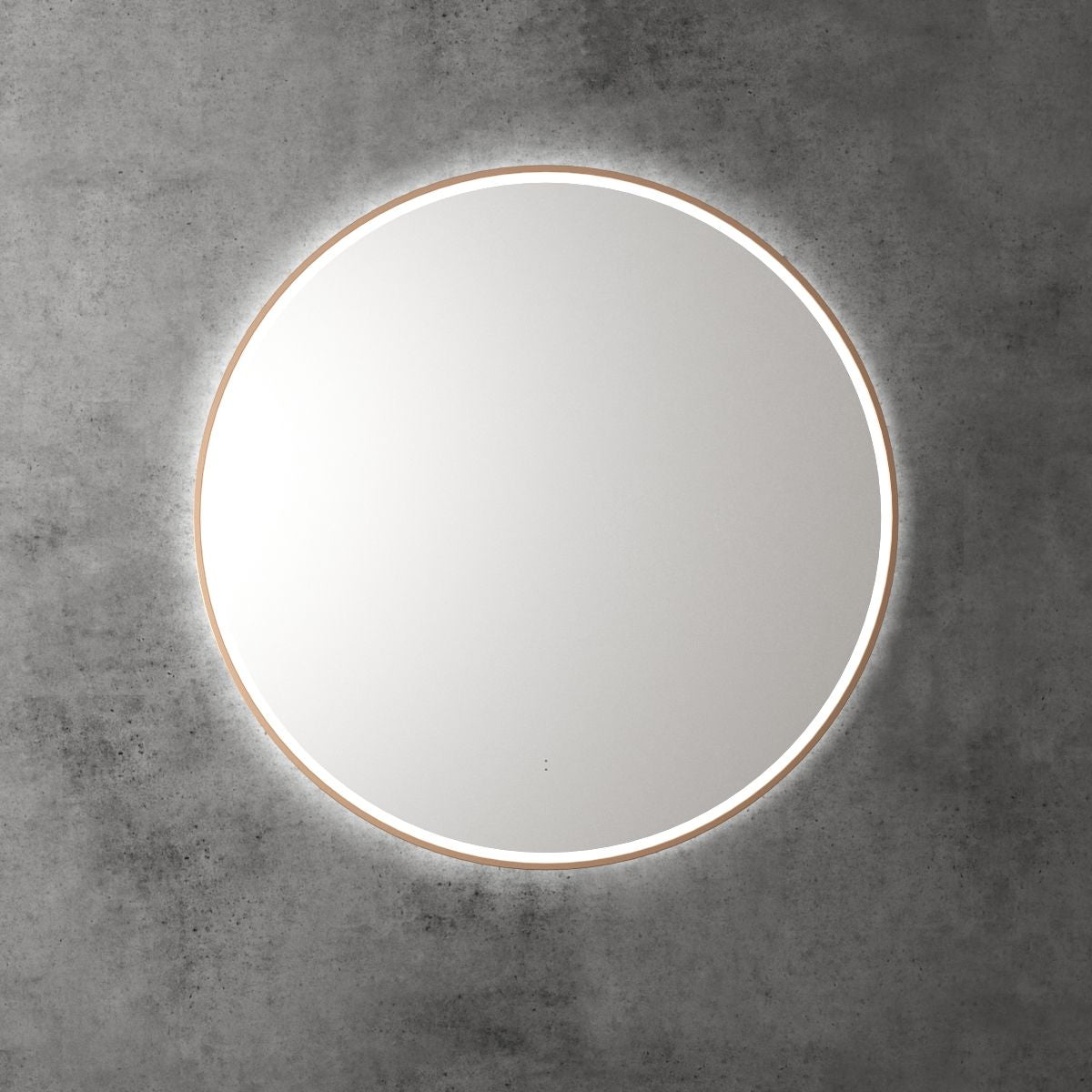 Windsor Round LED Mirror 903x903x36mm - Brushed Nickel