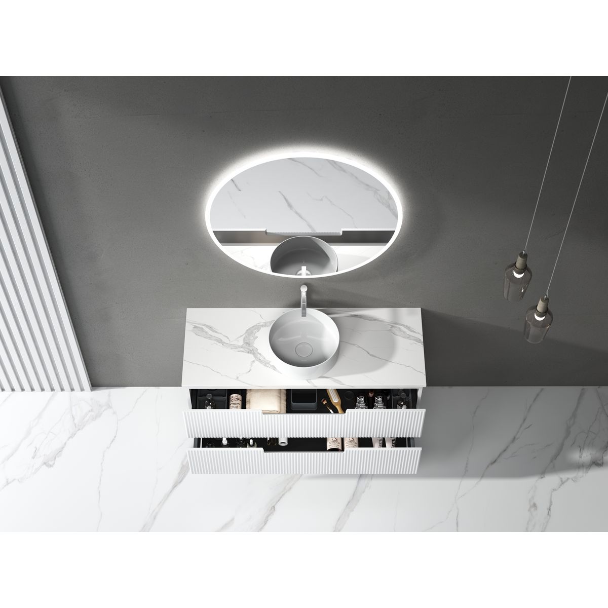 Windsor Round LED Mirror 900x900x30mm - Frameless