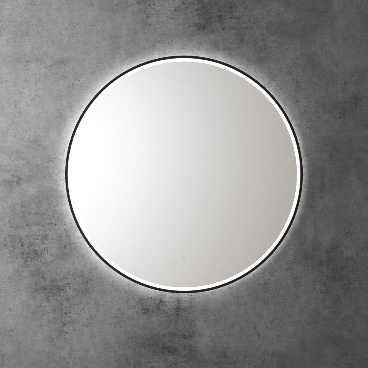 Windsor Round LED Mirror 903x903x36mm - Matte Black