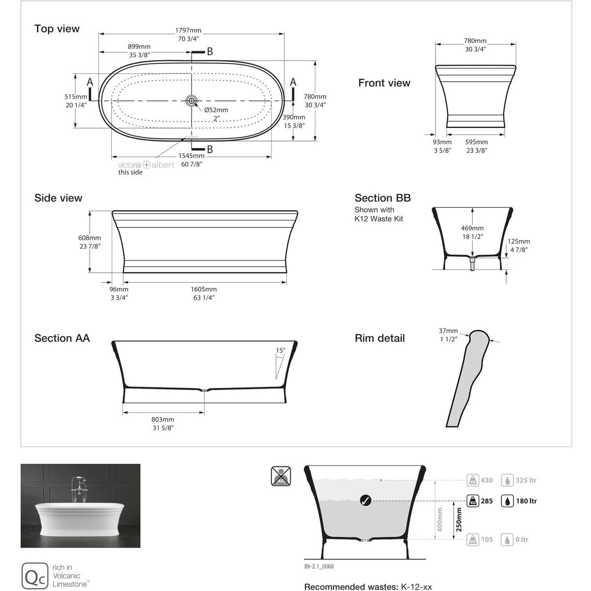 Victoria + Albert Worcester Bath