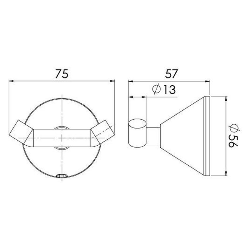 Ivy Double Robe Hook