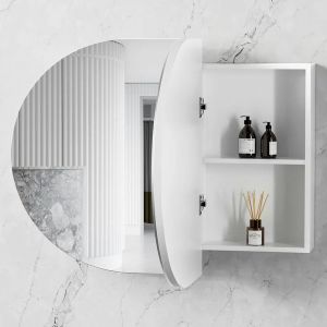 Bondi 900mm x 600mm Shaving Cabinet - Matte White