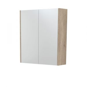 600 Mirror Cabinet with Scandi Oak Side Panels